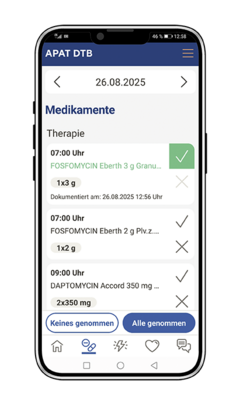 APAT DTB Patientenapp Planung & Dokumentation Medikation
